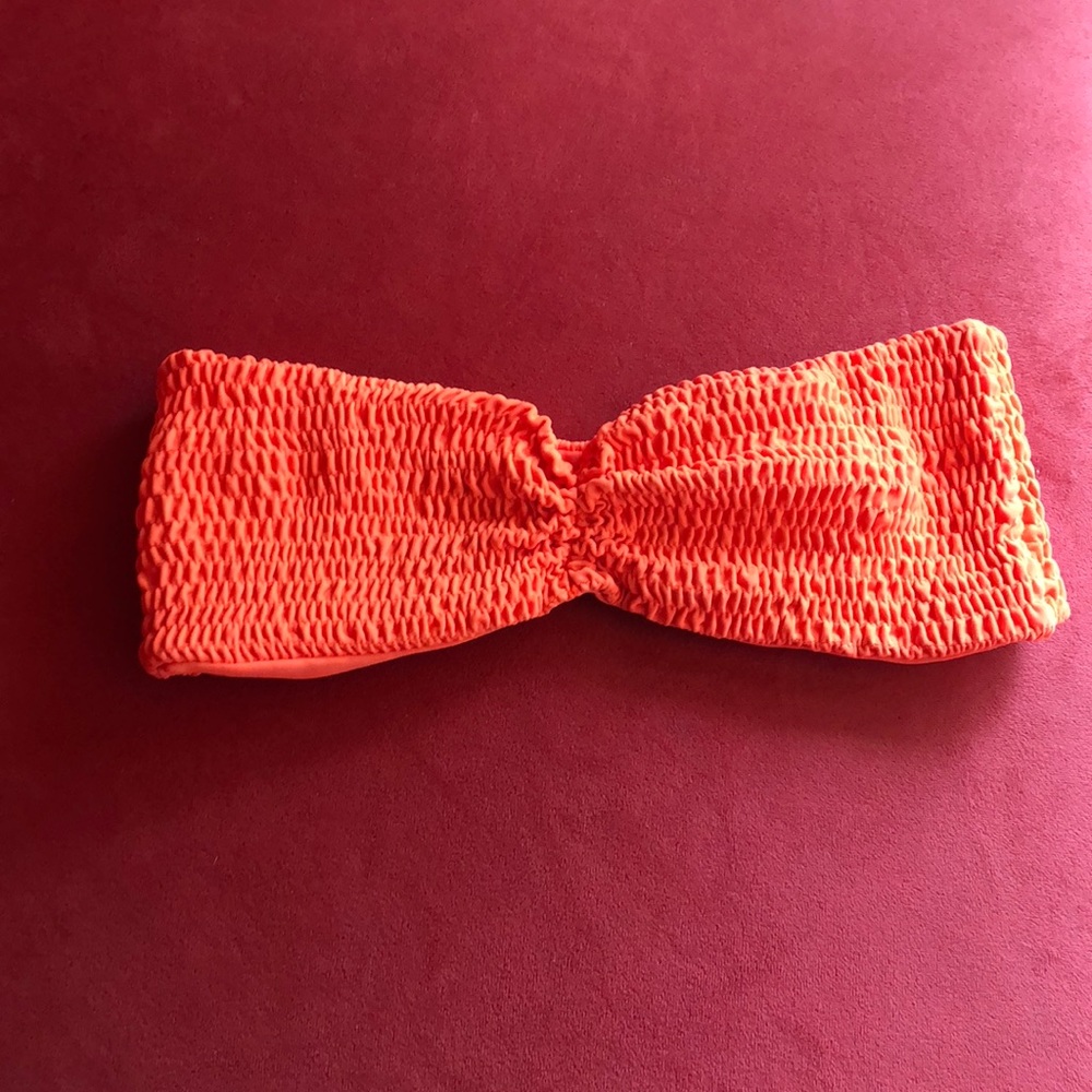 NWOT Tori Praver xs bandeau top bright orange